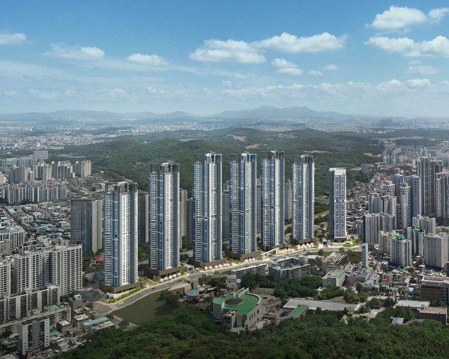 두산위브더제니스 부천 단지 조감도